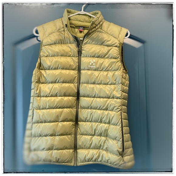 Haglofs Jackets & Blazers - HAGLOFS Lightweight down Vest in Light Olive
